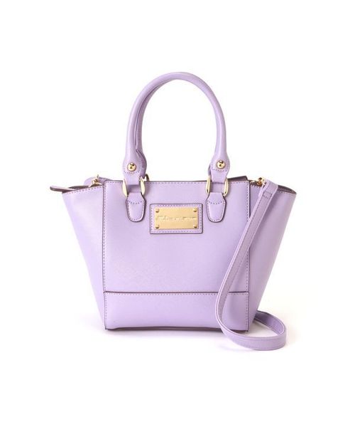 JILL by JILL STUART（ジルバイジルスチュアート）の「◇プレートミニ（トートバッグ・レディース・ホワイト/ラベンダー/オレンジ系その他・ﾌﾘ-）」の2枚目の写真