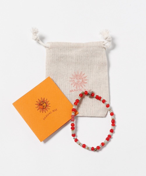 ROOPTOKYO(ループトウキョウ)の「AkashicTree / アカシックツリー MATURAL STONE(SHELL) BRACELET(ブレスレット・メンズ・レッド・FREE)」の4枚目の写真