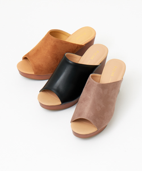 PICHE ABAHOUSE（ピシェ アバハウス）の「ミュール（サンダル・レディース・グレー/ベージュ/ブラック・LARGE/SMALL/MEDIUM）」の4枚目の写真