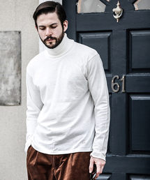 MR.OLIVE | BRAZILIAN COTTON PLAIN STITCH / ONE POINT TURTLE NECK CUT&SEWN(Tシャツ/カットソー)