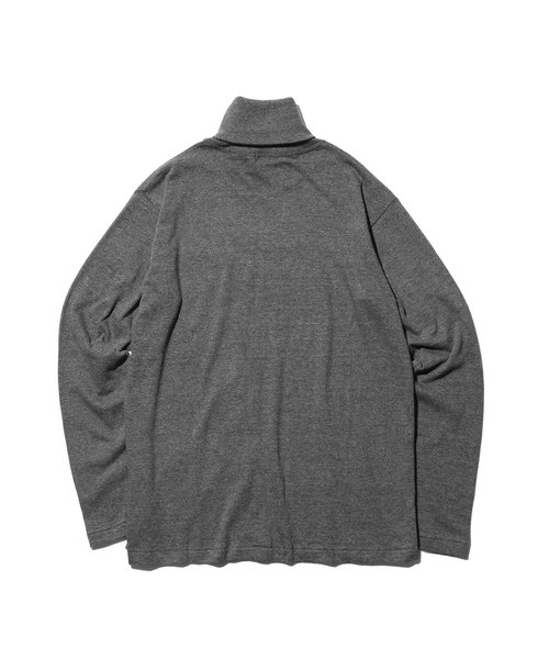 MR.OLIVE（ミスターオリーブ）の「BRAZILIAN COTTON PLAIN STITCH / ONE POINT TURTLE NECK CUT&SEWN（Tシャツ/カットソー・メンズ・ブラック/ネイビー/ブラウン/グレー/オフホワイト・SMALL/MEDIUM/LARGE/X-LARGE）」の9枚目の写真