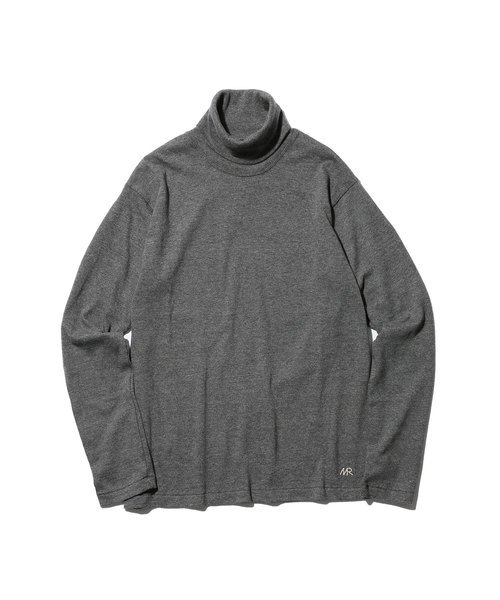 MR.OLIVE（ミスターオリーブ）の「BRAZILIAN COTTON PLAIN STITCH / ONE POINT TURTLE NECK CUT&SEWN（Tシャツ/カットソー・メンズ・ブラック/ネイビー/ブラウン/グレー/オフホワイト・SMALL/MEDIUM/LARGE/X-LARGE）」の8枚目の写真