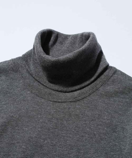MR.OLIVE（ミスターオリーブ）の「BRAZILIAN COTTON PLAIN STITCH / ONE POINT TURTLE NECK CUT&SEWN（Tシャツ/カットソー・メンズ・ブラック/ネイビー/ブラウン/グレー/オフホワイト・SMALL/MEDIUM/LARGE/X-LARGE）」の10枚目の写真
