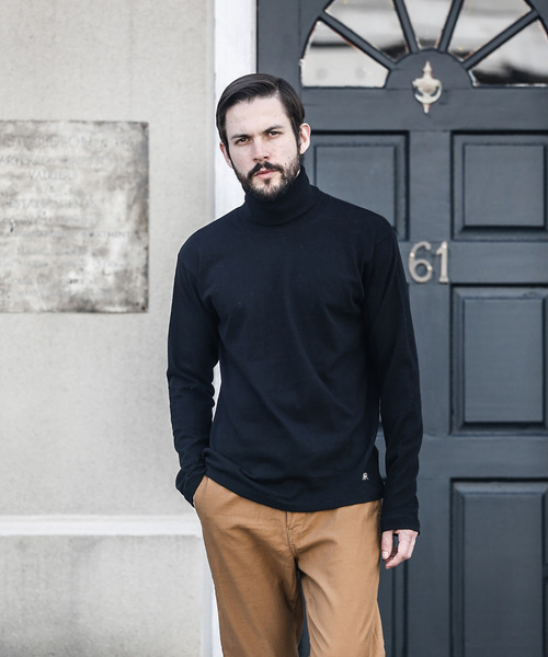 MR.OLIVE（ミスターオリーブ）の「BRAZILIAN COTTON PLAIN STITCH / ONE POINT TURTLE NECK CUT&SEWN（Tシャツ/カットソー・メンズ・ブラック/ネイビー/ブラウン/グレー/オフホワイト・SMALL/MEDIUM/LARGE/X-LARGE）」の21枚目の写真