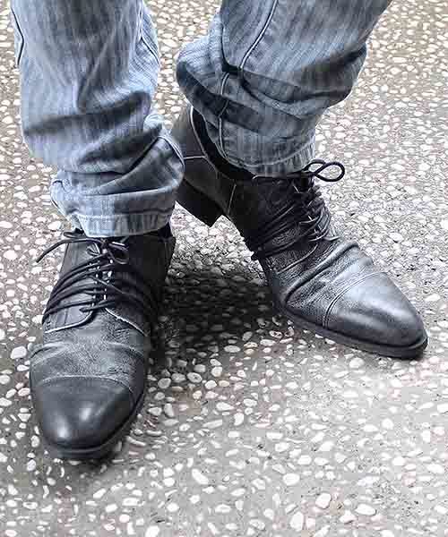 TORNADO MART(トルネードマート)の「TORNADO MART∴ループレースアップシューズ(ドレスシューズ)」|ブラック