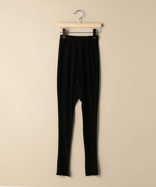 BEAUTY&YOUTH UNITED ARROWS（ビューティーアンドユースユナイテッドアローズ）の「BY ドライテレコスリットスパッツ o（レギンス/スパッツ・レディース・ブラック/ナチュラル/ライトグレー・FREE）」の4枚目の写真