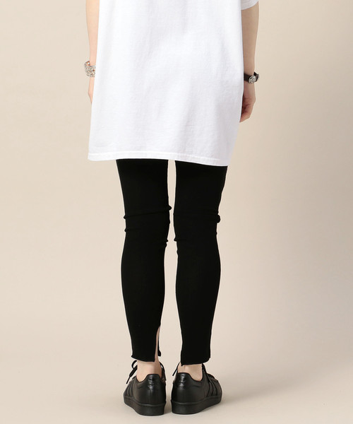 BEAUTY&YOUTH UNITED ARROWS（ビューティーアンドユースユナイテッドアローズ）の「BY ドライテレコスリットスパッツ o（レギンス/スパッツ・レディース・ブラック/ナチュラル/ライトグレー・FREE）」の8枚目の写真