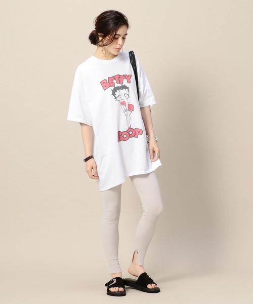 BEAUTY&YOUTH UNITED ARROWS（ビューティーアンドユースユナイテッドアローズ）の「BY ドライテレコスリットスパッツ o（レギンス/スパッツ・レディース・ブラック/ナチュラル/ライトグレー・FREE）」の7枚目の写真
