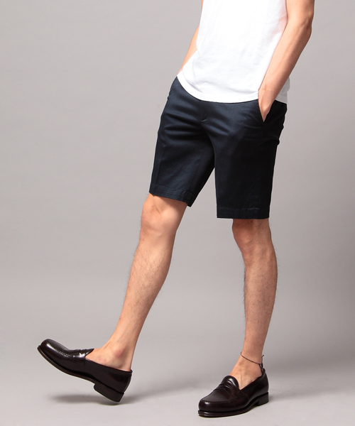 BEAUTY&YOUTH UNITED ARROWS(ビューティーアンドユースユナイテッドアローズ)の「BY ツイル アイビー ノープリーツ ショートパンツ (FDG)◆(チノパンツ・メンズ・ブラック/ベージュ/ネイビー・SMALL/MEDIUM/LARGE/X-LARGE)」の3枚目の写真