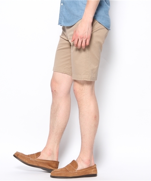 BEAUTY&YOUTH UNITED ARROWS(ビューティーアンドユースユナイテッドアローズ)の「BY ツイル アイビー ノープリーツ ショートパンツ (FDG)◆(チノパンツ・メンズ・ブラック/ベージュ/ネイビー・SMALL/MEDIUM/LARGE/X-LARGE)」の4枚目の写真