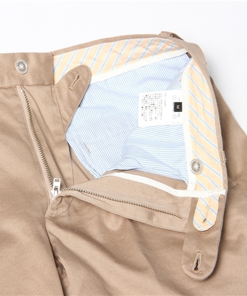 BEAUTY&YOUTH UNITED ARROWS(ビューティーアンドユースユナイテッドアローズ)の「BY ツイル アイビー ノープリーツ ショートパンツ (FDG)◆(チノパンツ・メンズ・ブラック/ベージュ/ネイビー・SMALL/MEDIUM/LARGE/X-LARGE)」の10枚目の写真