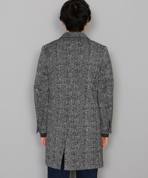 green label relaxing（グリーンレーベルリラクシング）の「CM★ニットフリース  チェスターコート ◆（チェスターコート・メンズ・ネイビー/グレー・XL/L/XXL/M/XS/S）」の9枚目の写真