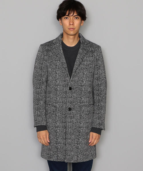 green label relaxing（グリーンレーベルリラクシング）の「CM★ニットフリース  チェスターコート ◆（チェスターコート・メンズ・ネイビー/グレー・XL/L/XXL/M/XS/S）」の8枚目の写真