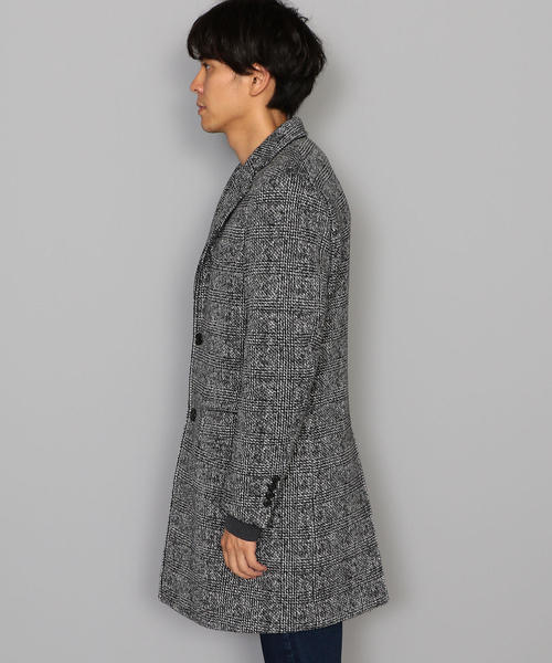 green label relaxing（グリーンレーベルリラクシング）の「CM★ニットフリース  チェスターコート ◆（チェスターコート・メンズ・ネイビー/グレー・XL/L/XXL/M/XS/S）」の7枚目の写真