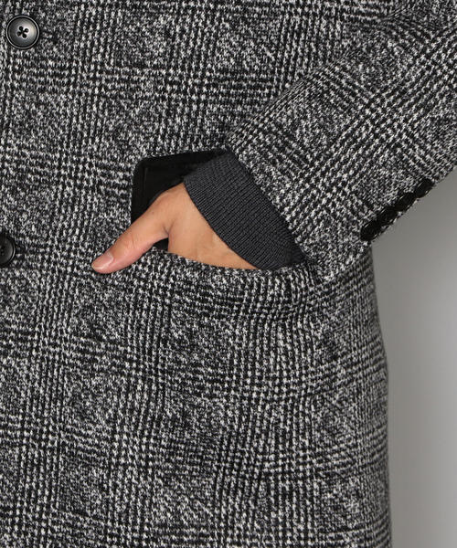 green label relaxing（グリーンレーベルリラクシング）の「CM★ニットフリース  チェスターコート ◆（チェスターコート・メンズ・ネイビー/グレー・XL/L/XXL/M/XS/S）」の14枚目の写真