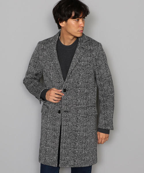 green label relaxing（グリーンレーベルリラクシング）の「CM★ニットフリース  チェスターコート ◆（チェスターコート・メンズ・ネイビー/グレー・XL/L/XXL/M/XS/S）」の11枚目の写真