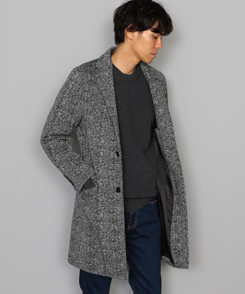 green label relaxing（グリーンレーベルリラクシング）の「CM★ニットフリース  チェスターコート ◆（チェスターコート・メンズ・ネイビー/グレー・XL/L/XXL/M/XS/S）」の10枚目の写真