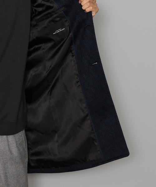 green label relaxing（グリーンレーベルリラクシング）の「CM★ニットフリース  チェスターコート ◆（チェスターコート・メンズ・ネイビー/グレー・XL/L/XXL/M/XS/S）」の19枚目の写真