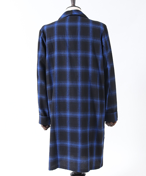 Jih Nunc（ジーヌンク）の「ms3600-オンブレチェックシャツガウン