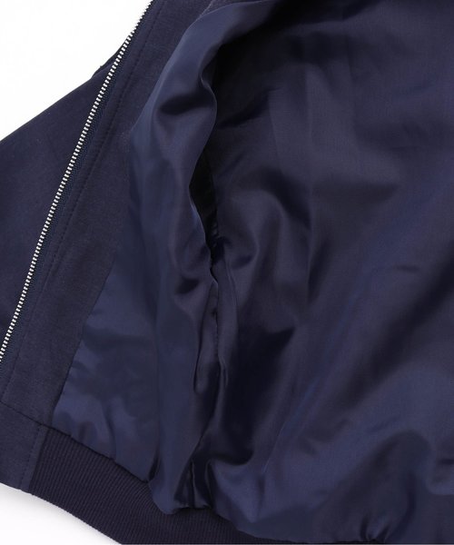 apres les cours(アプレレクール)の「肩シャーリングリボンジャケット(ノーカラージャケット・キッズ・ネイビー/カーキ・90/100/110/120/80/130/140)」の10枚目の写真