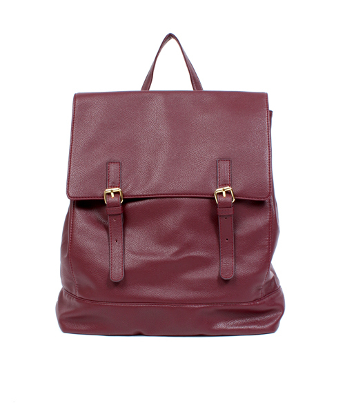 WEGO（ウィゴー）の「WEGO/ダブルベルトリュック（バックパック/リュック・レディース・ブラック/ネイビー/ワイン・FREE）」の4枚目の写真