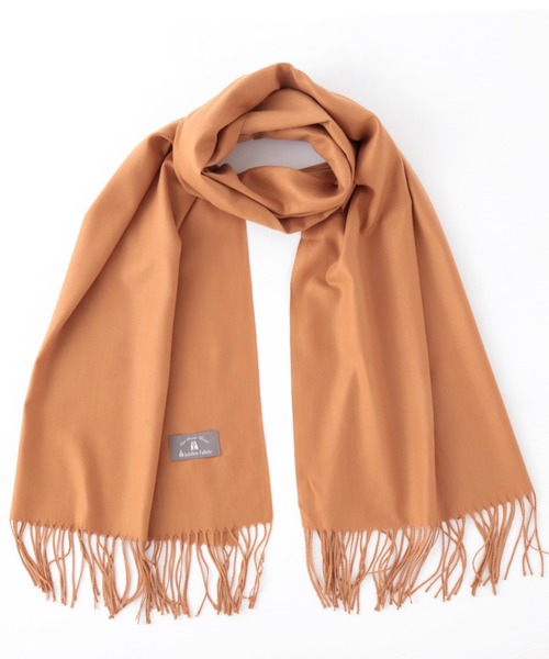 Jubilee Fabric（ジュビリーファブリック）の「大判ストール　スムースマテリアル（ストール/ショール・レディース・レッド/キャメル/ワイン/バーガンディー/ベージュ/マスタード/ピンク/ライトピンク/ホワイト/オフホワイト/アイボリー/ダークベージュ/チェリーピンク・FREE）」の8枚目の写真