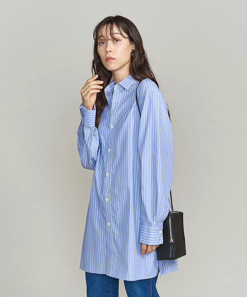 BEAUTY&YOUTH UNITED ARROWS（ビューティーアンドユースユナイテッドアローズ）の「BY ダブルカフワイドシャツ o（シャツ/ブラウス・レディース・ライトブルー/その他1・FREE）」の2枚目の写真