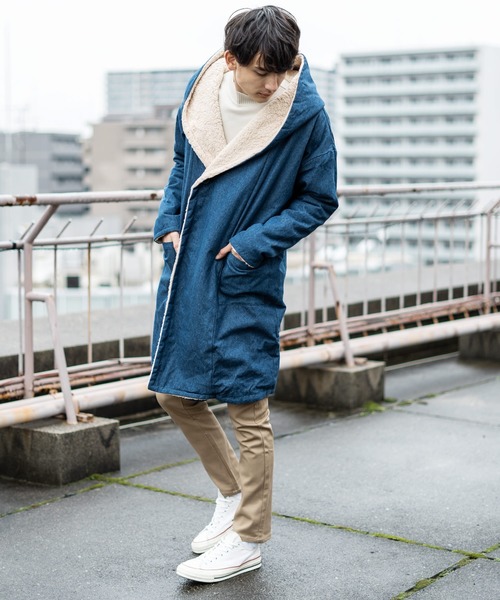 Monroe ロッキーモンロー のファッション Rocky ロング丈ボアコーディガン その他アウター Rocky