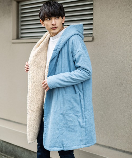 Monroe ロッキーモンロー のファッション Rocky ロング丈ボアコーディガン その他アウター Rocky