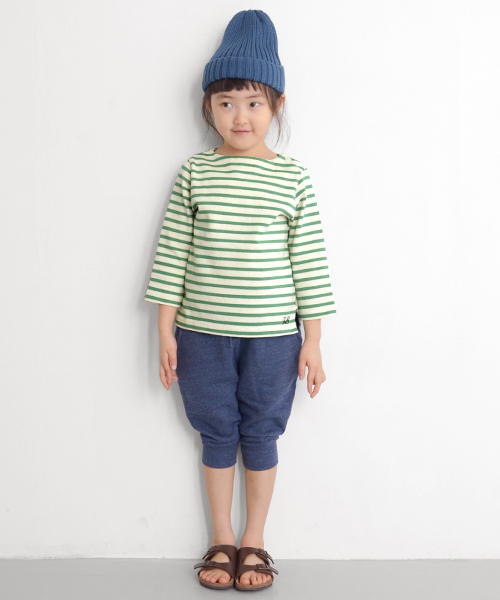 URBAN RESEARCH DOORS KIDS（アーバン リサーチ ドアーズ キッズ　）の「FORK&SPOON　カラーボーダー（Tシャツ/カットソー・キッズ・グリーン/グレー/パープル/ネイビー/ホワイト×ブルー/ホワイト×グリーン/ホワイト×グレー/ホワイト×レッド/ホワイト×イエロー/ホワイト×ネイビー・135/105/120/90）」の4枚目の写真