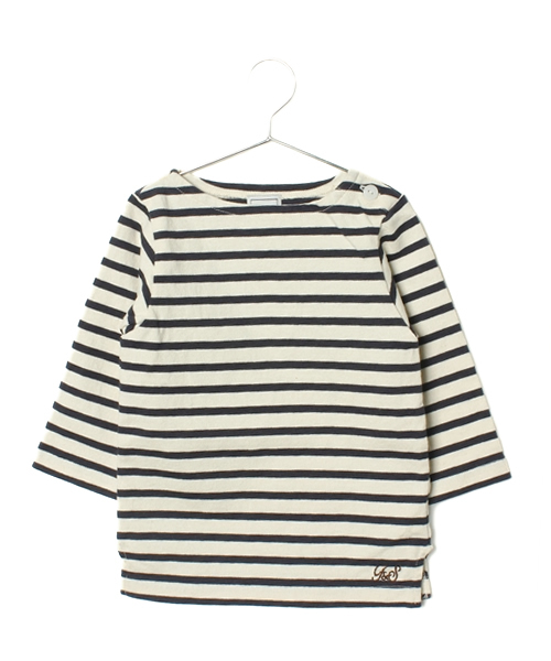 URBAN RESEARCH DOORS KIDS（アーバン リサーチ ドアーズ キッズ　）の「FORK&SPOON　カラーボーダー（Tシャツ/カットソー・キッズ・グリーン/グレー/パープル/ネイビー/ホワイト×ブルー/ホワイト×グリーン/ホワイト×グレー/ホワイト×レッド/ホワイト×イエロー/ホワイト×ネイビー・135/105/120/90）」の9枚目の写真