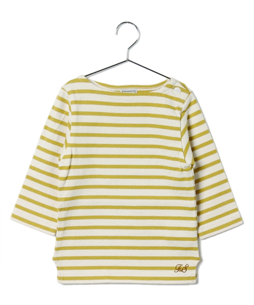 URBAN RESEARCH DOORS KIDS（アーバン リサーチ ドアーズ キッズ　）の「FORK&SPOON　カラーボーダー（Tシャツ/カットソー・キッズ・グリーン/グレー/パープル/ネイビー/ホワイト×ブルー/ホワイト×グリーン/ホワイト×グレー/ホワイト×レッド/ホワイト×イエロー/ホワイト×ネイビー・135/105/120/90）」の7枚目の写真