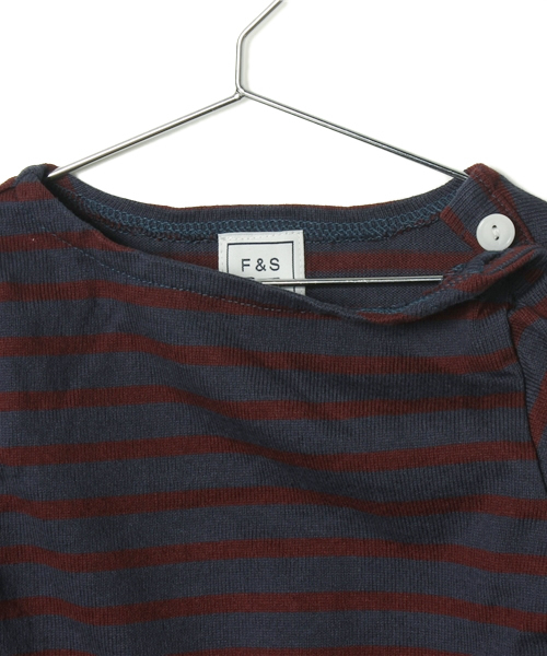 URBAN RESEARCH DOORS KIDS（アーバン リサーチ ドアーズ キッズ　）の「FORK&SPOON　カラーボーダー（Tシャツ/カットソー・キッズ・グリーン/グレー/パープル/ネイビー/ホワイト×ブルー/ホワイト×グリーン/ホワイト×グレー/ホワイト×レッド/ホワイト×イエロー/ホワイト×ネイビー・135/105/120/90）」の12枚目の写真