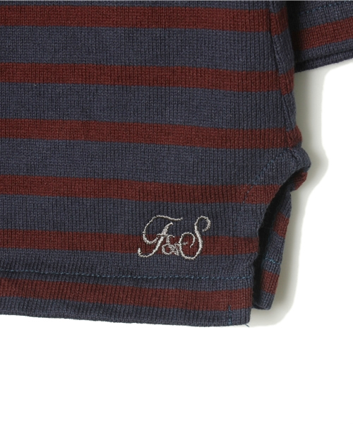 URBAN RESEARCH DOORS KIDS（アーバン リサーチ ドアーズ キッズ　）の「FORK&SPOON　カラーボーダー（Tシャツ/カットソー・キッズ・グリーン/グレー/パープル/ネイビー/ホワイト×ブルー/ホワイト×グリーン/ホワイト×グレー/ホワイト×レッド/ホワイト×イエロー/ホワイト×ネイビー・135/105/120/90）」の13枚目の写真