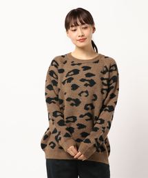 Editt by YECCA VECCA | ・レオパードニットプルオーバー(ニット/セーター)