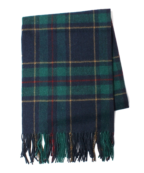 coen（コーエン）の「ウールチェックストール（ストール/ショール・レディース・ナチュラル/レッド/ダークグリーン/ライトブルー/ダークブラウン・フリー）」の4枚目の写真