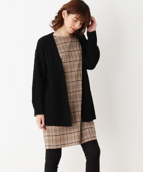 セール 2点セット ｗチェックワンピース カーディガン ワンピース Shoo La Rue シューラルー のファッション通販 Zozotown