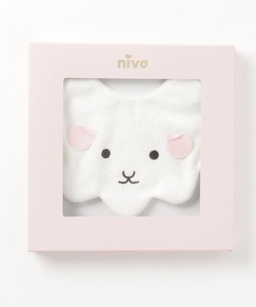 niva（ニヴァ）の「【niva/ニヴァ】Sheep bib（スタイ/よだれかけ・キッズ・ホワイト・FREE）」の2枚目の写真