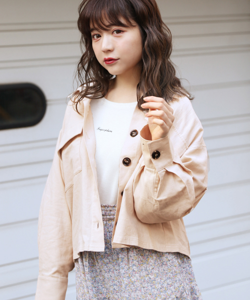 apres jour（アプレジュール）の「スコッチボタンシャツ【ZOZOTOWN限定アイテム】（シャツ/ブラウス・レディース・アイボリー/ピンクベージュ/カーキ/ベージュ・フリー）」の6枚目の写真