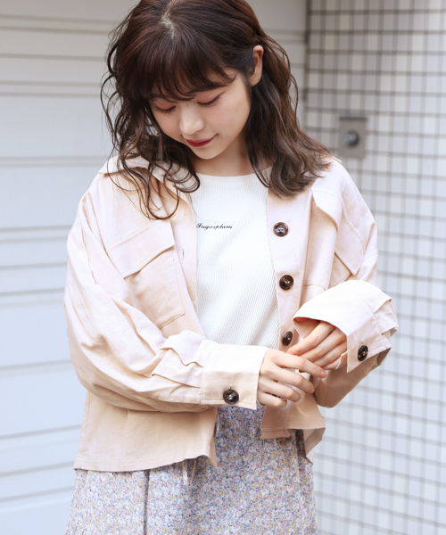 apres jour（アプレジュール）の「スコッチボタンシャツ【ZOZOTOWN限定アイテム】（シャツ/ブラウス・レディース・アイボリー/ピンクベージュ/カーキ/ベージュ・フリー）」の7枚目の写真