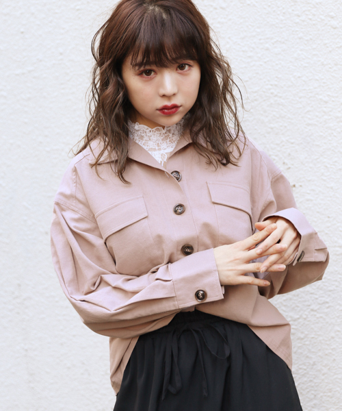 apres jour（アプレジュール）の「スコッチボタンシャツ【ZOZOTOWN限定アイテム】（シャツ/ブラウス・レディース・アイボリー/ピンクベージュ/カーキ/ベージュ・フリー）」の11枚目の写真