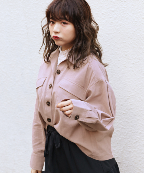 apres jour（アプレジュール）の「スコッチボタンシャツ【ZOZOTOWN限定アイテム】（シャツ/ブラウス・レディース・アイボリー/ピンクベージュ/カーキ/ベージュ・フリー）」の12枚目の写真