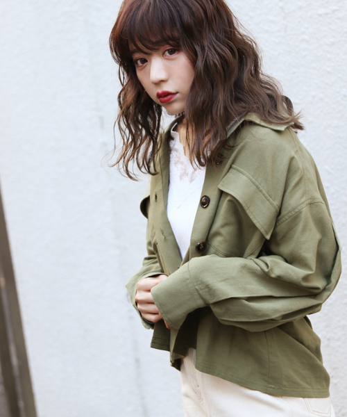 apres jour（アプレジュール）の「スコッチボタンシャツ【ZOZOTOWN限定アイテム】（シャツ/ブラウス・レディース・アイボリー/ピンクベージュ/カーキ/ベージュ・フリー）」の18枚目の写真