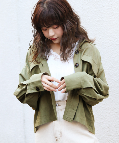 apres jour（アプレジュール）の「スコッチボタンシャツ【ZOZOTOWN限定アイテム】（シャツ/ブラウス・レディース・アイボリー/ピンクベージュ/カーキ/ベージュ・フリー）」の19枚目の写真