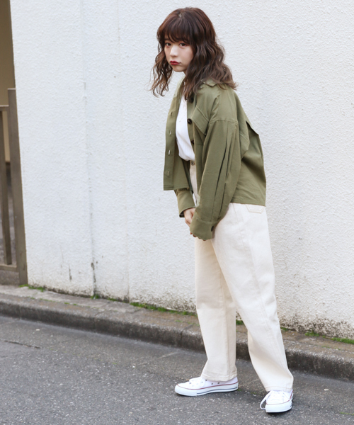 apres jour（アプレジュール）の「スコッチボタンシャツ【ZOZOTOWN限定アイテム】（シャツ/ブラウス・レディース・アイボリー/ピンクベージュ/カーキ/ベージュ・フリー）」の22枚目の写真