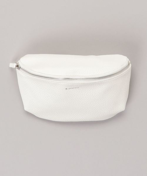 CONVERSE（コンバース）の「WEGO/CONVERSEフェイクレザーボディバッグ（ショルダーバッグ・レディース・ホワイト/ブラック・FREE）」の6枚目の写真