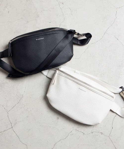 CONVERSE（コンバース）の「WEGO/CONVERSEフェイクレザーボディバッグ（ショルダーバッグ・レディース・ホワイト/ブラック・FREE）」の8枚目の写真