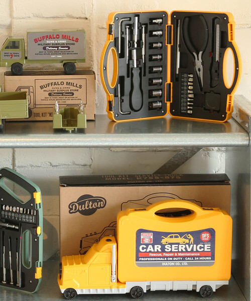 DULTON(ダルトン)の「TOOL KIT ''CAR SERVICE''(その他雑貨)」|イエロー