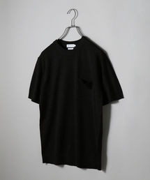 SHIPS JET BLUE | SHIPS JET BLUE:《洗える》リネンストレッチ ニットTシャツ(ニット/セーター)