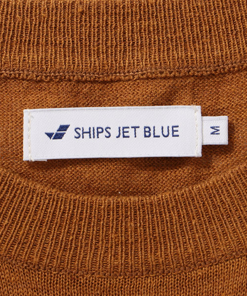 SHIPS JET BLUE（シップスジェットブルー）の「SHIPS JET BLUE:《洗える》リネンストレッチ ニットTシャツ（ニット/セーター・メンズ・ブラック/オリーブ/グレー/レンガ・MEDIUM/LARGE/SMALL/X-SMALL）」の18枚目の写真